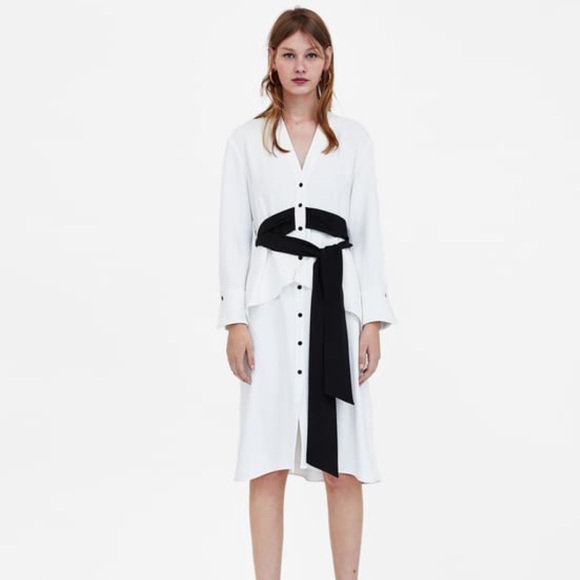 Zara Dresses & Skirts - NWT Zara contrast belt dress